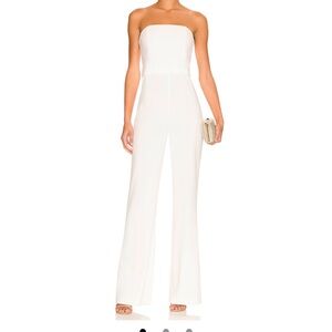 Alice and Olivia off white jumpsuit
